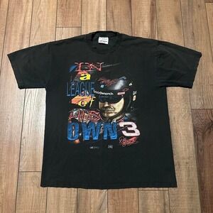 Vintage Dale Earnhardt NASCAR T Shirt Men's Large In A League Of His Own‎